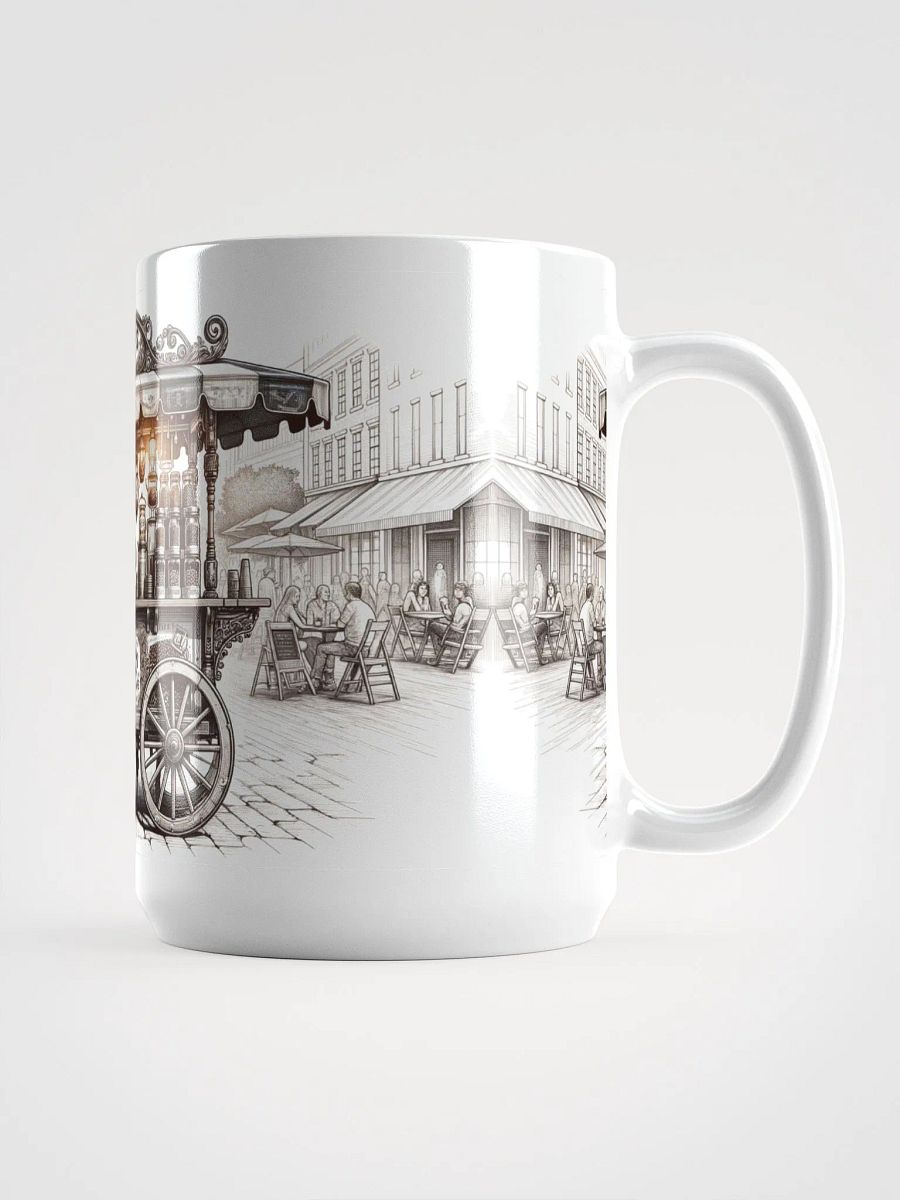 Old World Street Coffee Merchant - White Glossy Mug 15oz product image (3)