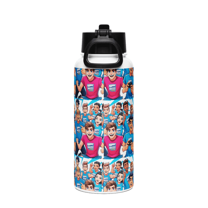 Cheerful Gaming Celebration Stainless Steel Bottle product image (2)