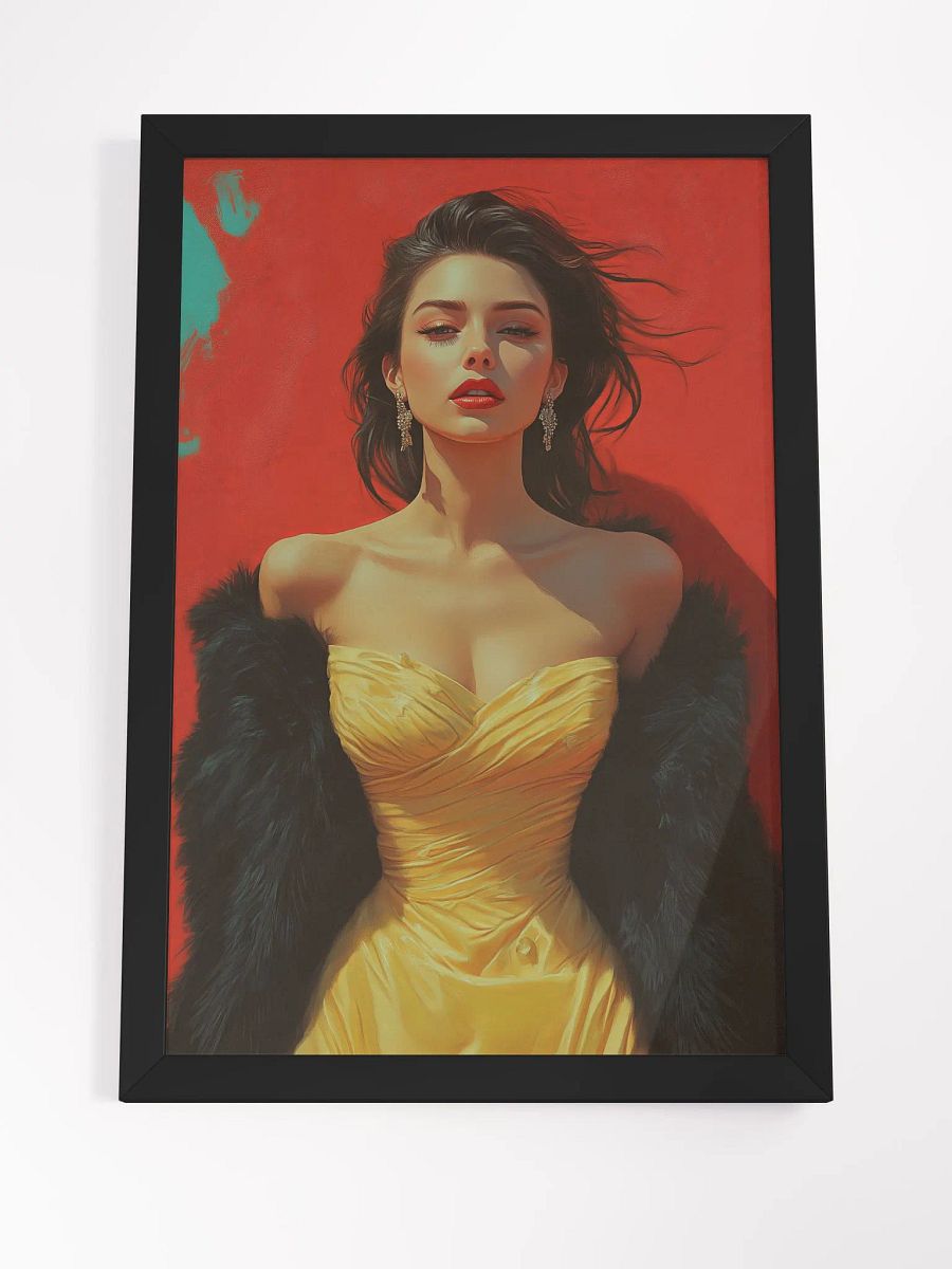 Glamorous Glow Poster - The Golden Age Reimagined - Framed product image (7)