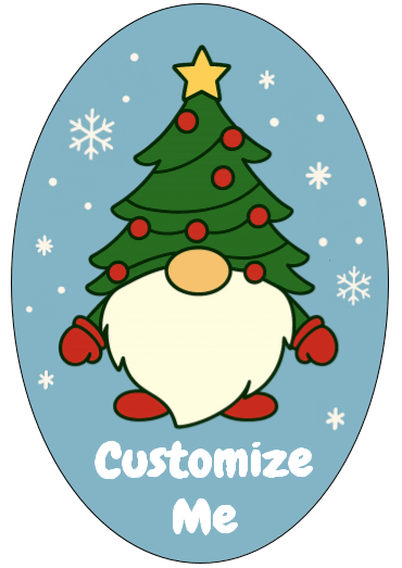 🎄 Personalized Christmas Gnome Ornament product image (1)