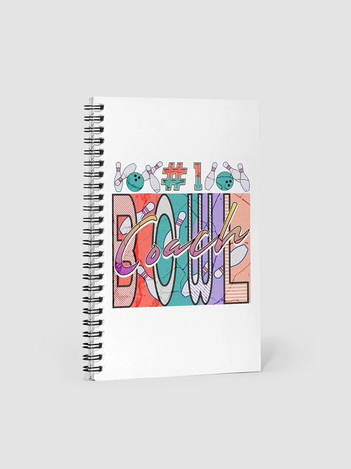 Number 1 Bowl Coach Vibrant Notebook product image (1)