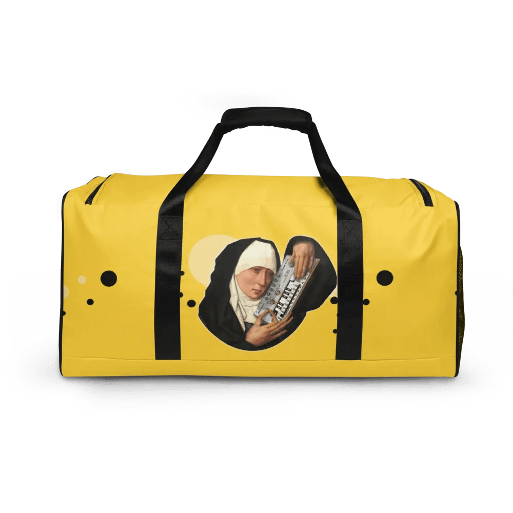 Mater Dolorosa meets Roland TB 303 by Frank Fonik, Techno EDM Duffle Bag product image (7)