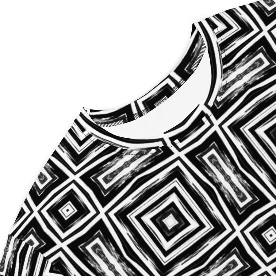 Abstract Monochrome Repeating Pattern Ladies T Shirt Dress product image (6)