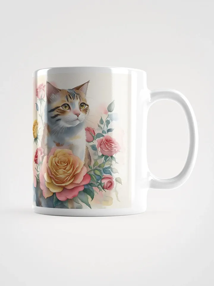 Symmetrical Feline Blooms Mug product image (2)