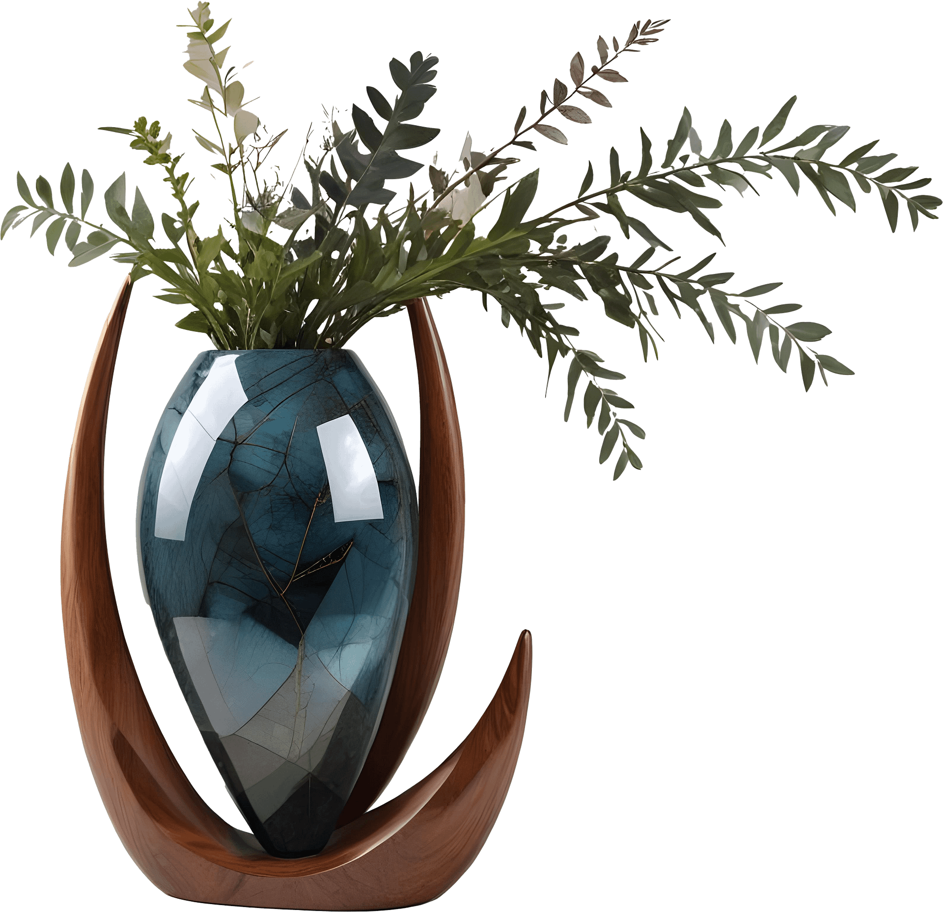 Celestial Symphony Crescent Vase – PNG product image (1)