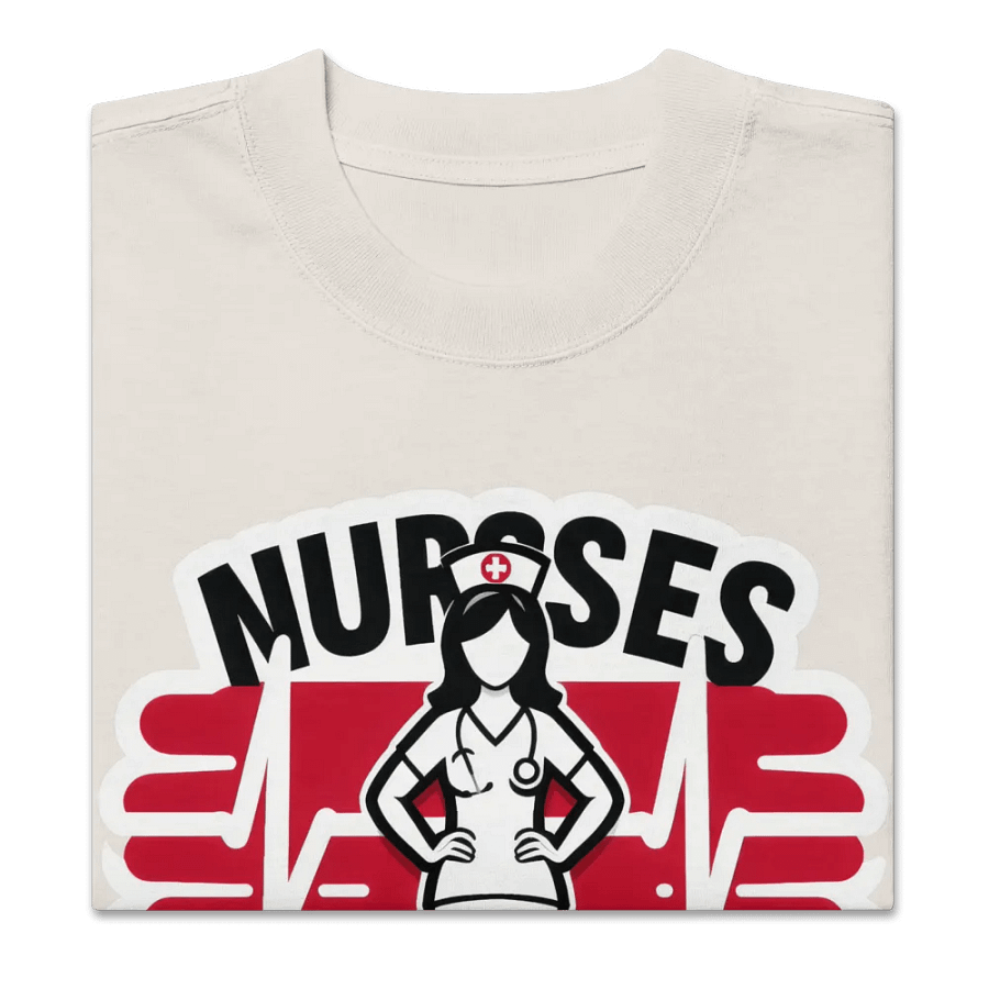 Hold the Line Nurse Oversized Tee product image (30)