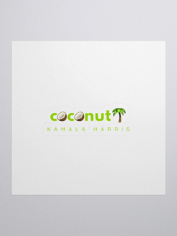 Coconut-themed Kiss Cut Stickers product image (1)