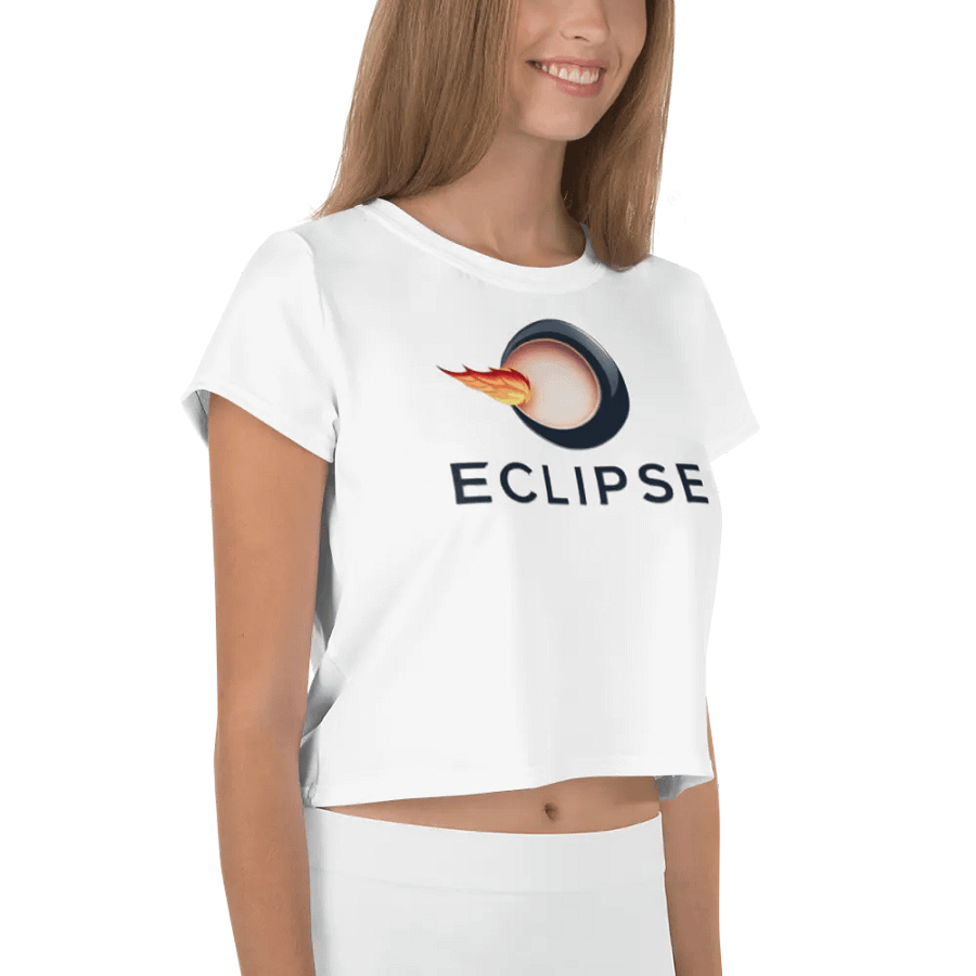 Eclipse Women's Crop Tee - Celestial White Design product image (9)