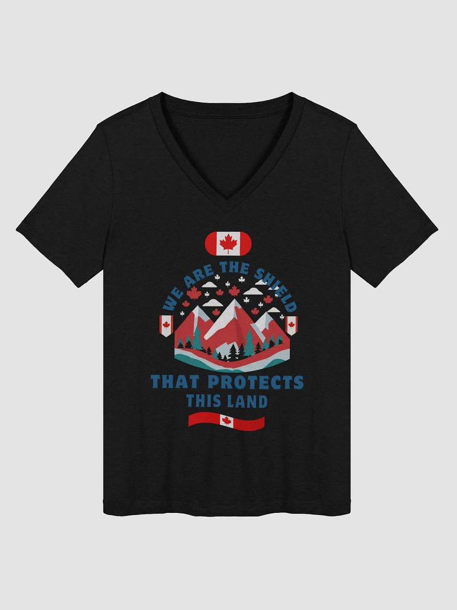 Canadian Shield Maple Women's V-Neck Tee product image (2)