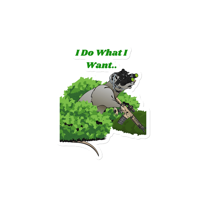 Night Ops Ratty Die-Cut Magnet product image (2)