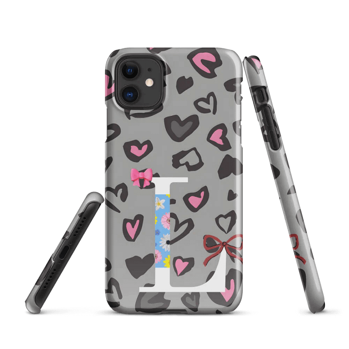 Floral Letter L Snap Case for iPhone® product image (1)