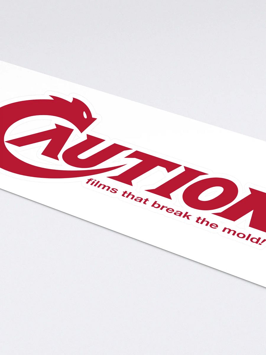 Caution Sticker (Large) product image (4)