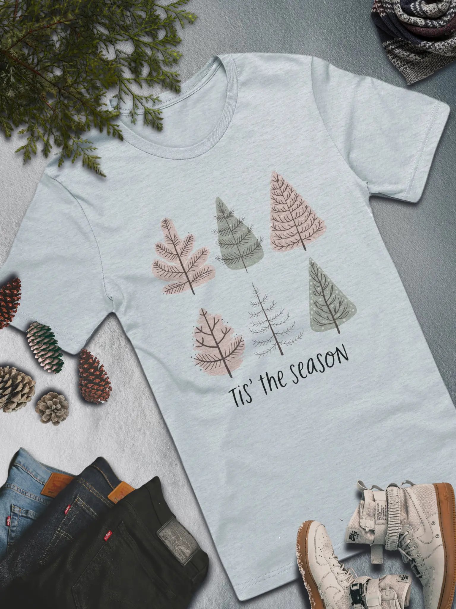 Tis' the Season T-Shirt – Simple and Festive Winter Fashion product image (1)