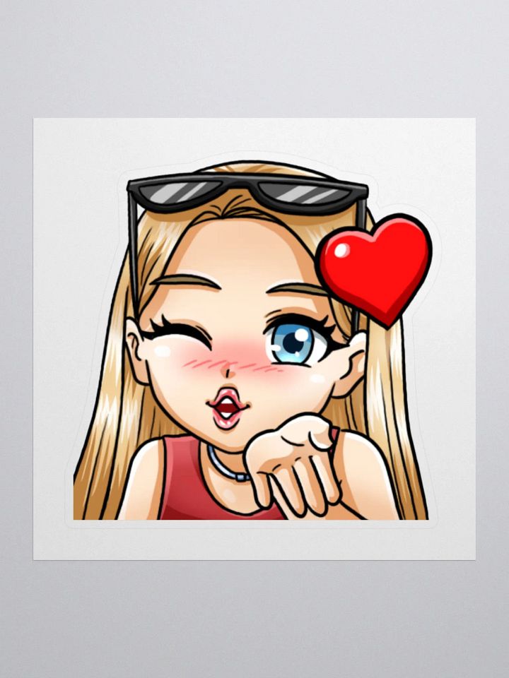 Fleur kiss Emote Sticker product image (1)