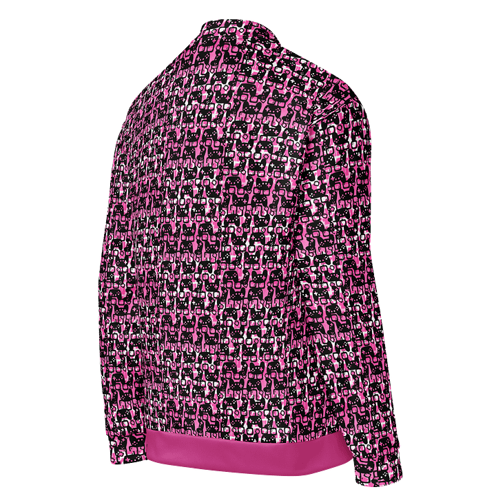 Story Lover Unisex Bomber Jacket (Pink and Black) product image (2)