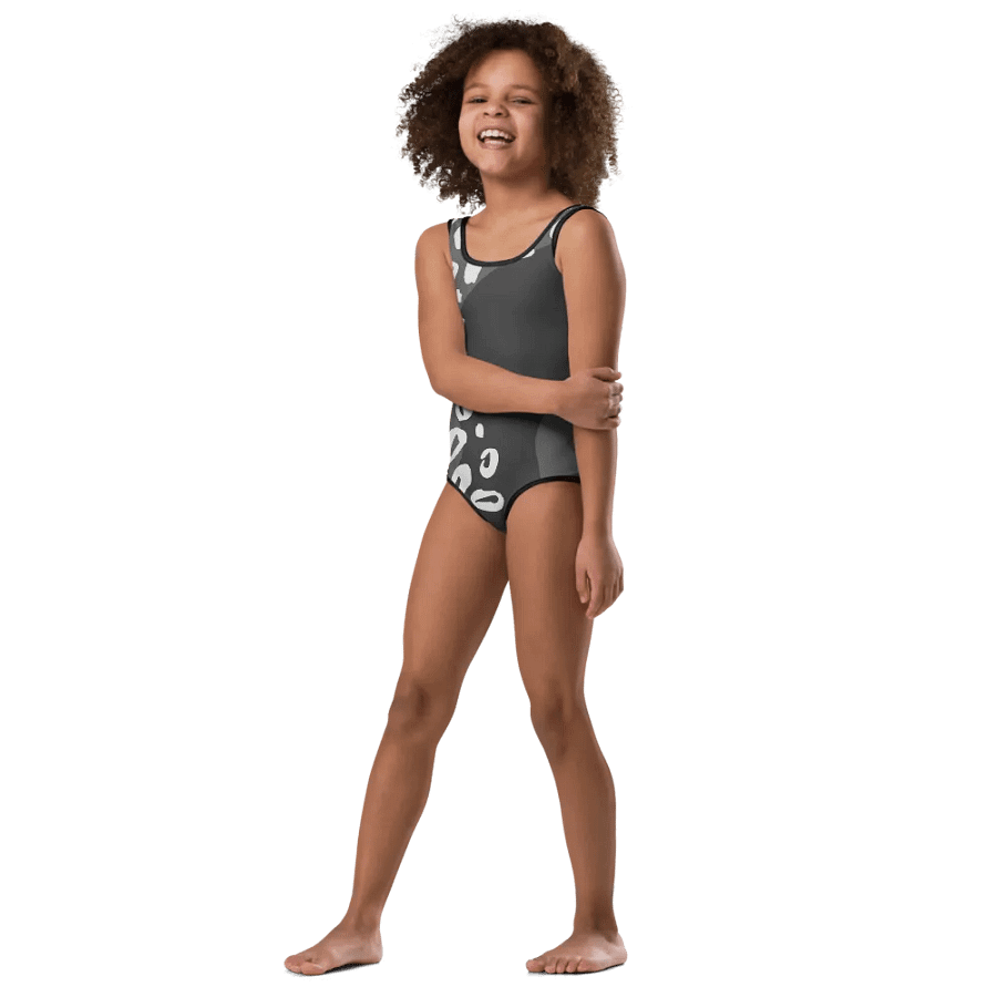 Grey Leopard Kids Swimsuit product image (4)
