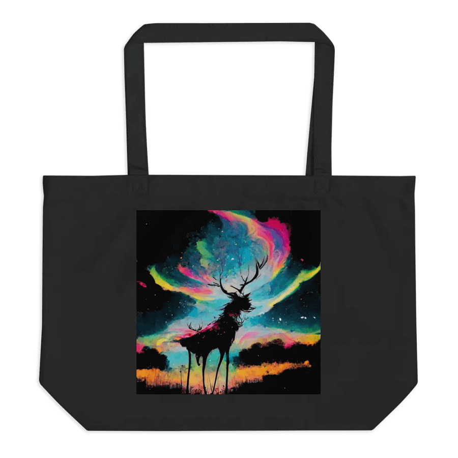 Starry Stag Organic Tote Bag product image (1)