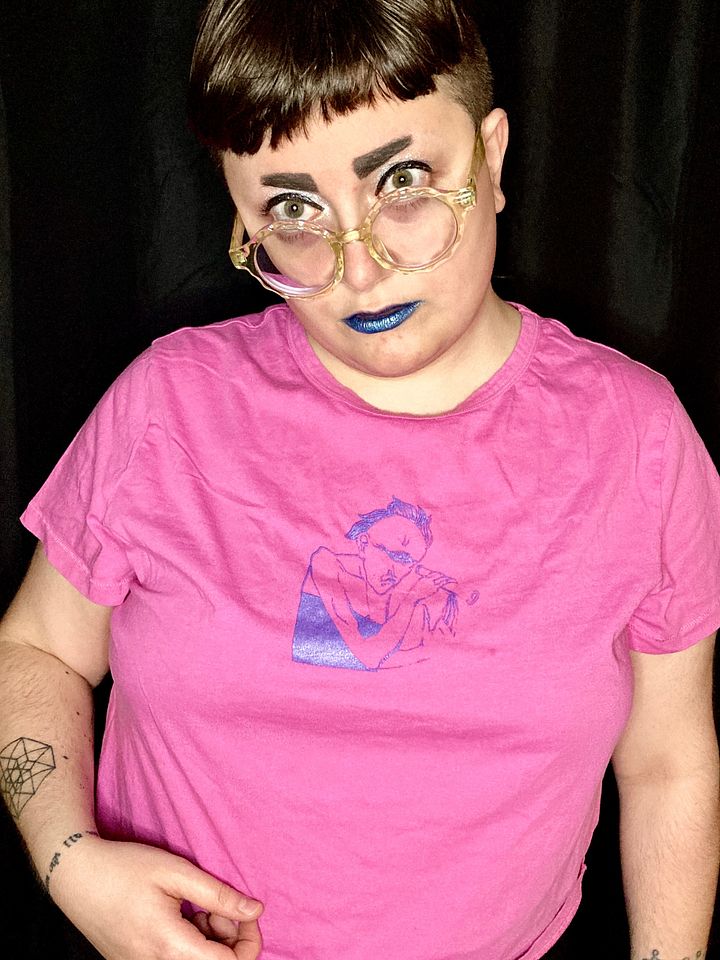 to gaze at the newcomers unique screen printed t-shirt product image (2)