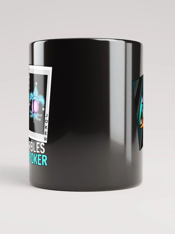 Marbles Poker V2 Black Glossy Mug product image (3)