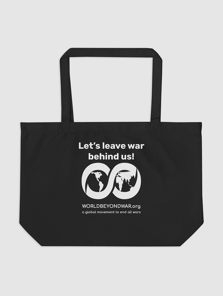 Teach Peace large organic tote bag product image (2)
