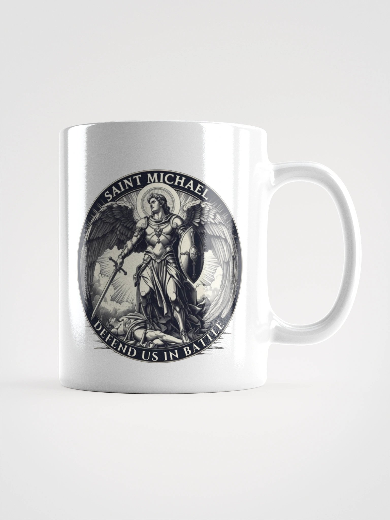 St Michael Defend Us In Battle Mug product image (1)
