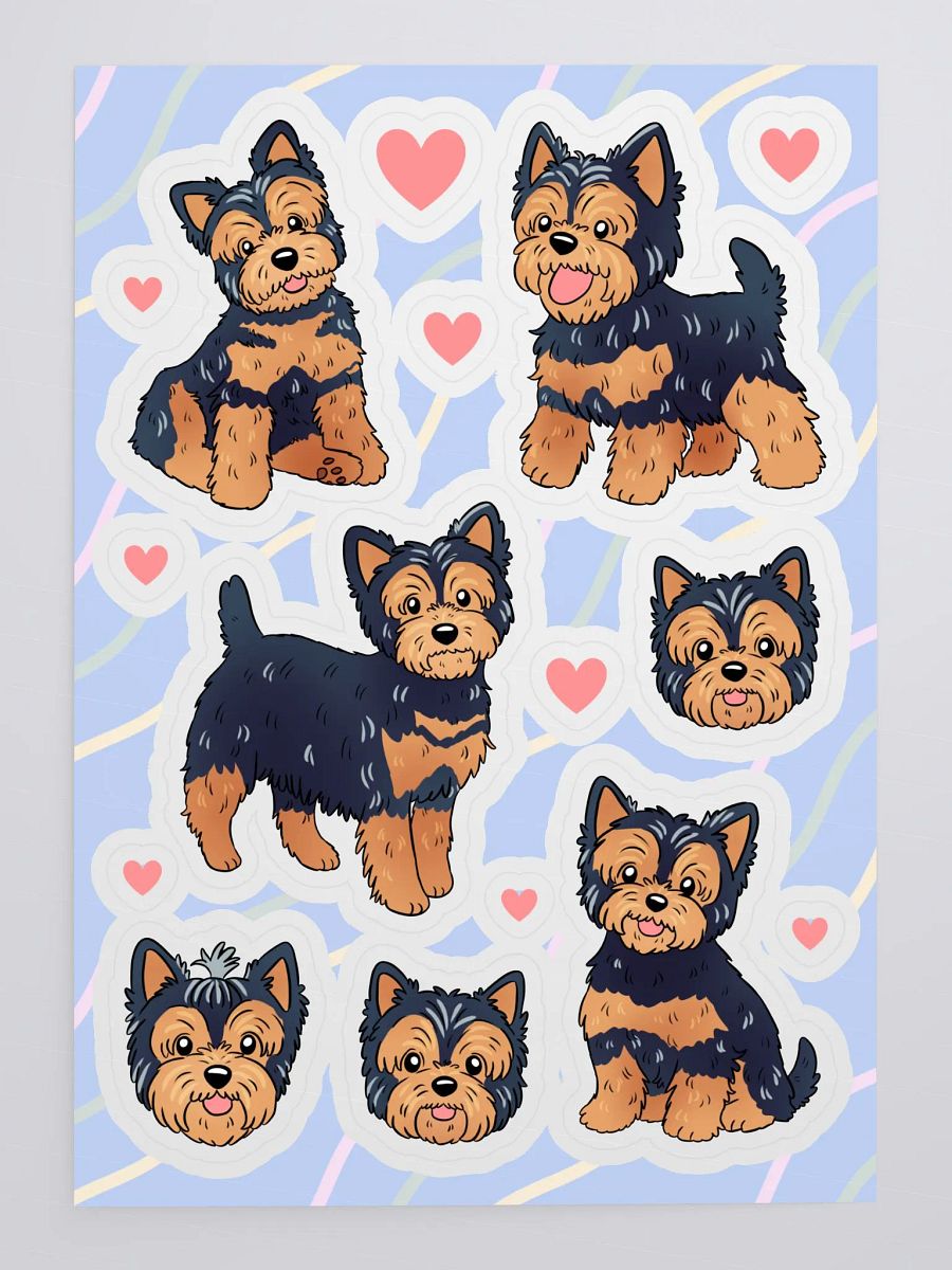 Yorkshire Terrier Dog Sticker Sheet product image (4)