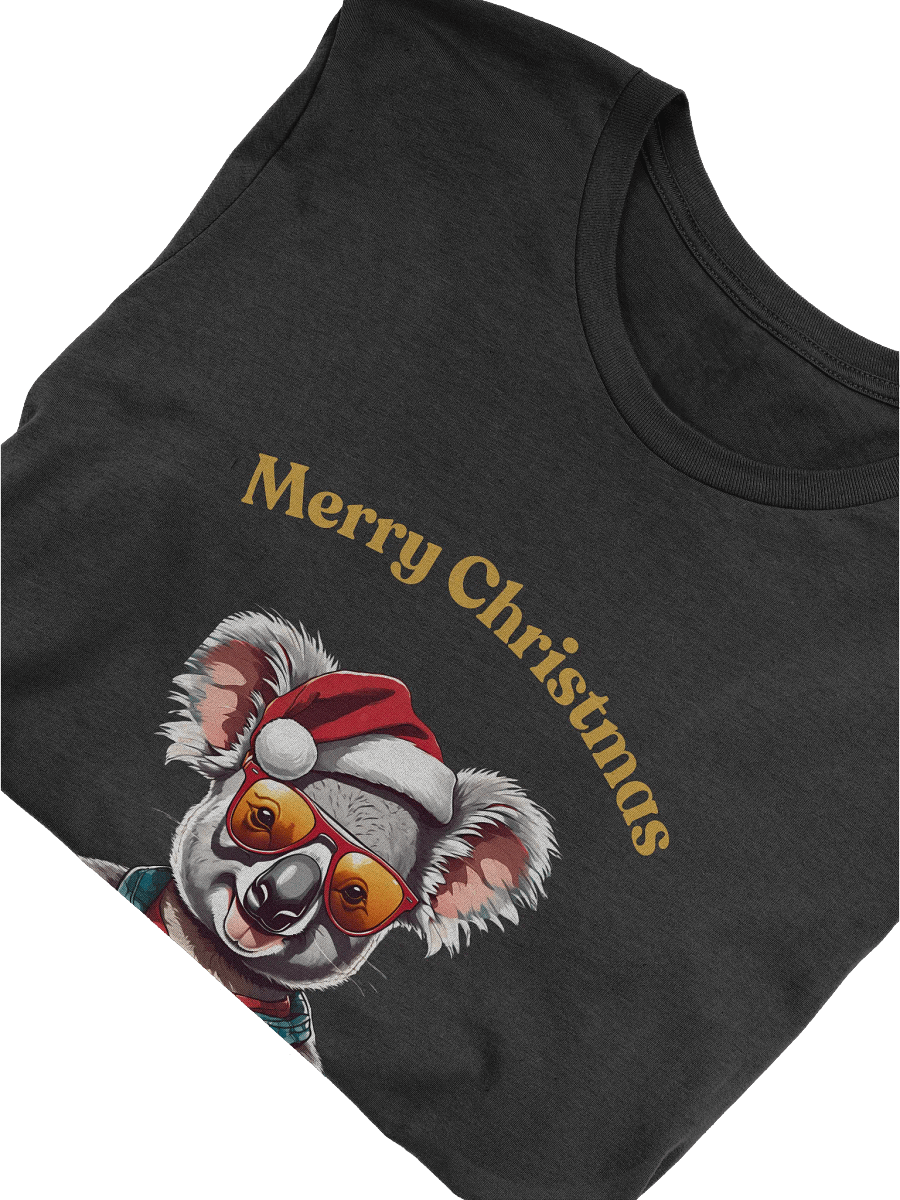 Festive Koala Merry Christmas T-Shirt - Gold product image (5)