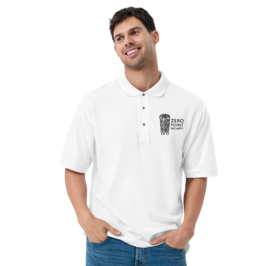 Zero-Point Polo Shirt (White) product image (10)