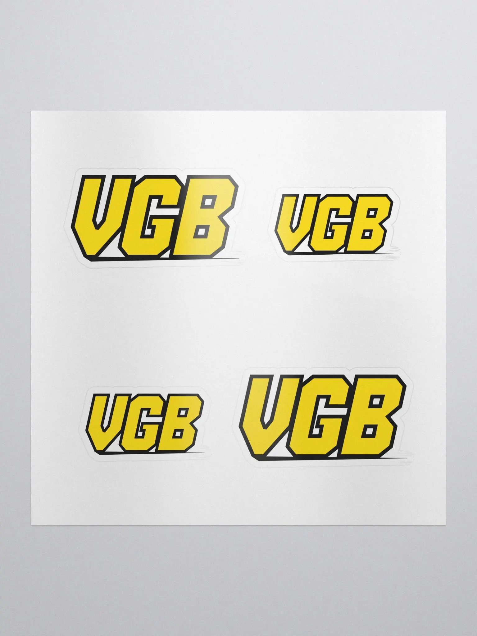 VGB Stickers (2 Size - 4 Pack) product image (2)