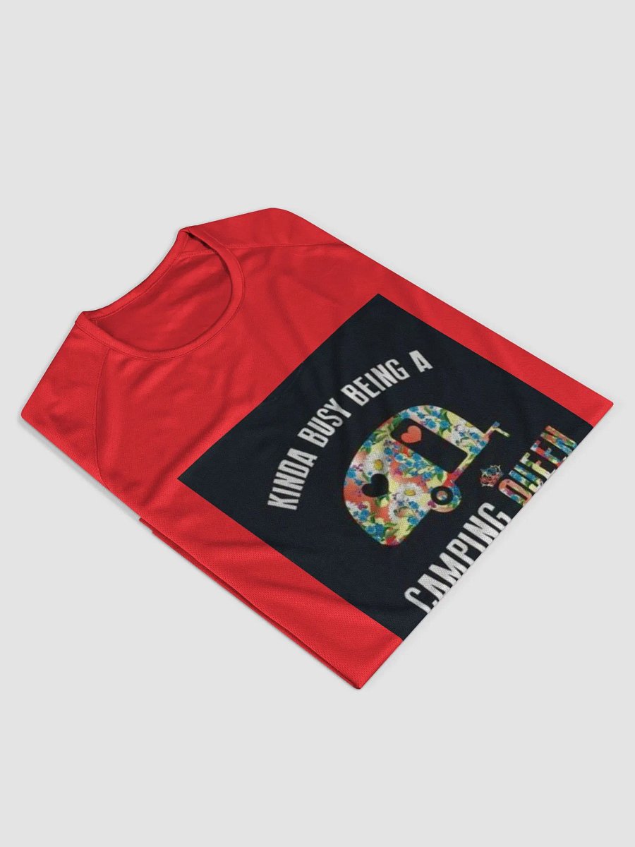 "Camping Queen" T-Shirt Red (Ladies) product image (3)