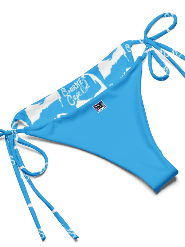 BOURNE to Cape Cod™ | White Logo on Deep Sky Blue | String Bikini – Bold, Beachy & Totally Luxe product image (8)