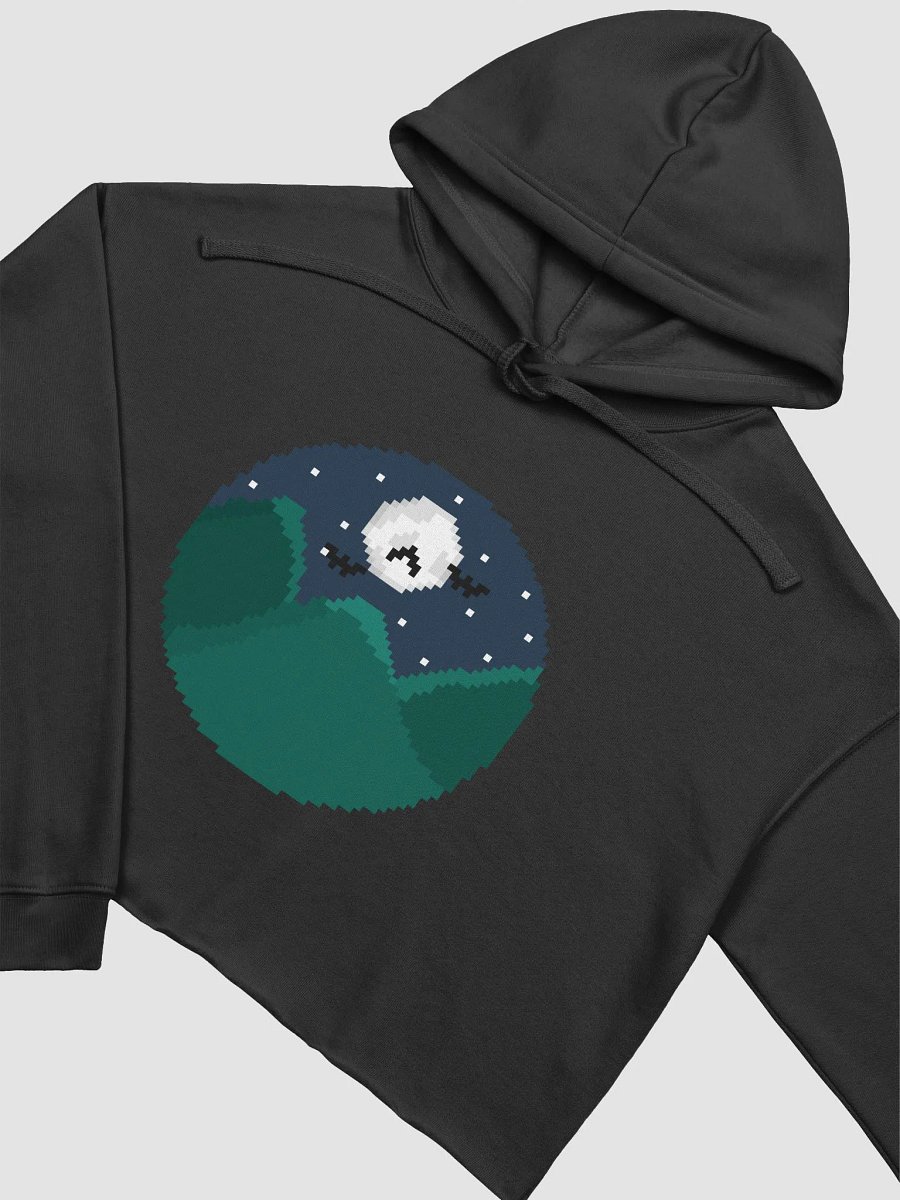 Mountain Harbingerofbeth Logo Crop Hoodie designed by Cassafrassarole product image (3)