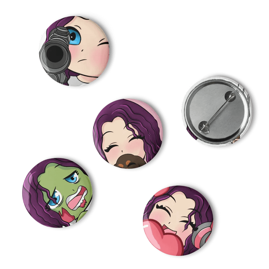 HollyRex Emote Pin Buttons Set product image (15)