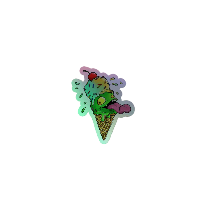 Goblin Mode Creamery Cone logo - Holographic Sticker product image (1)