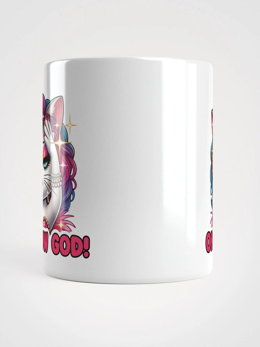 Oh Meow God! White Glossy Mug product image (15)