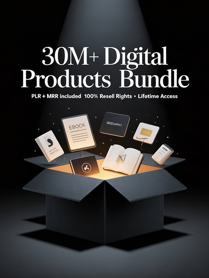 30M+ Digital Products Bundle with PLR & MRR product image (1)