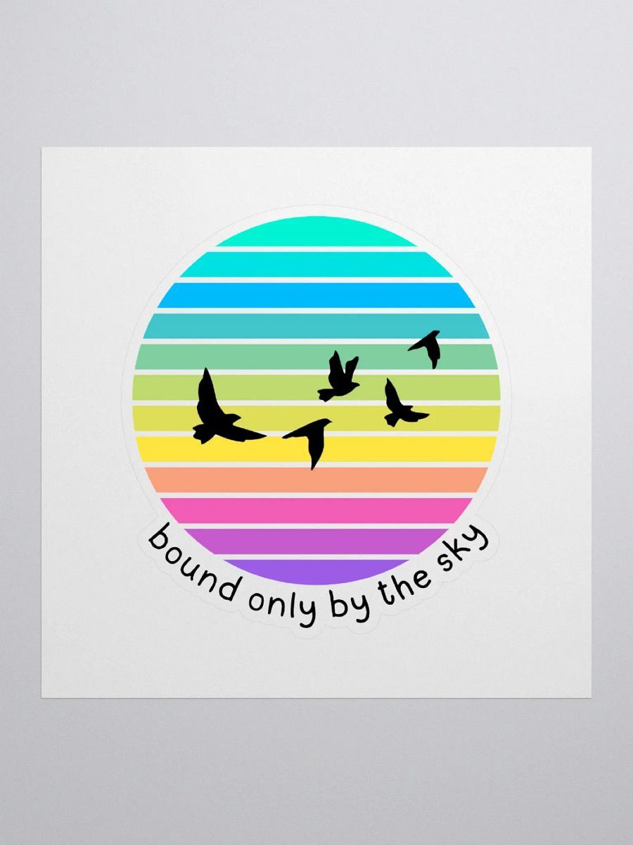 Bound Only By The Sky Bird Graphic Kiss Cut Stickers product image (4)