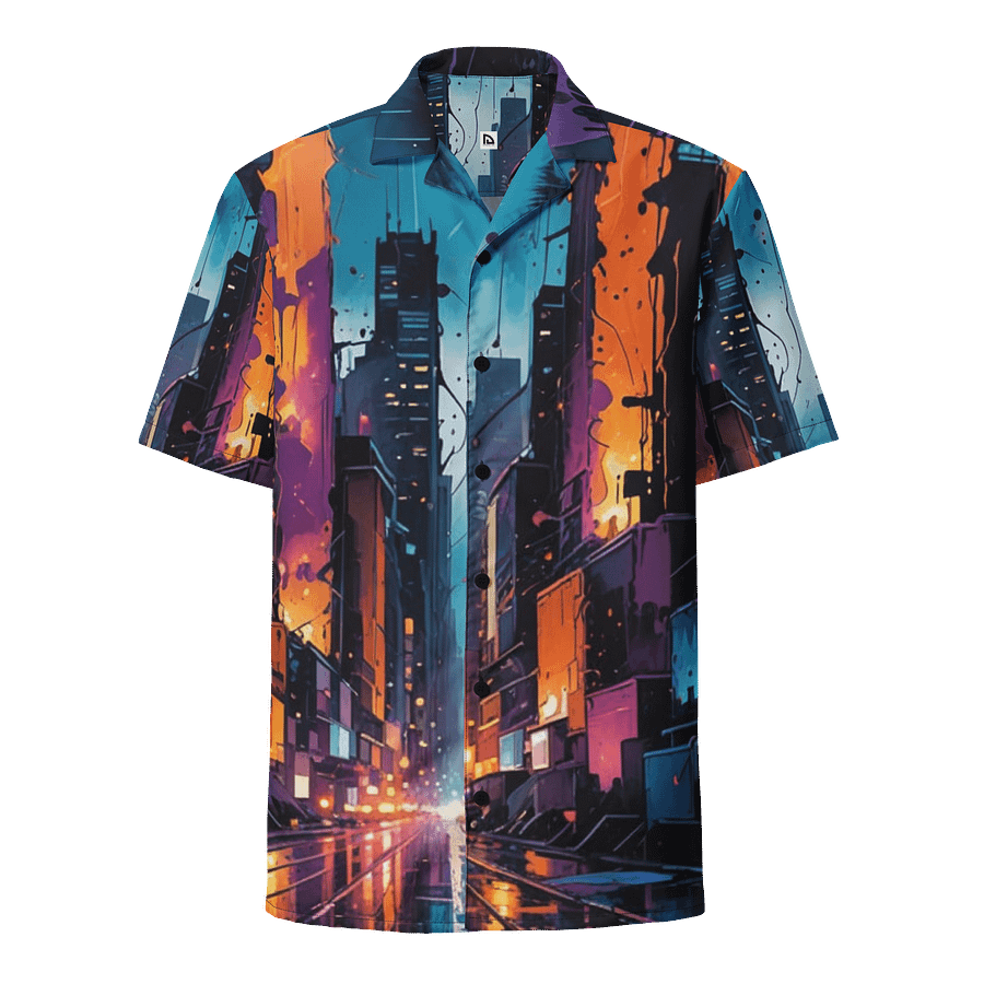 Abstract City 1 Hawaiian Shirt product image (1)