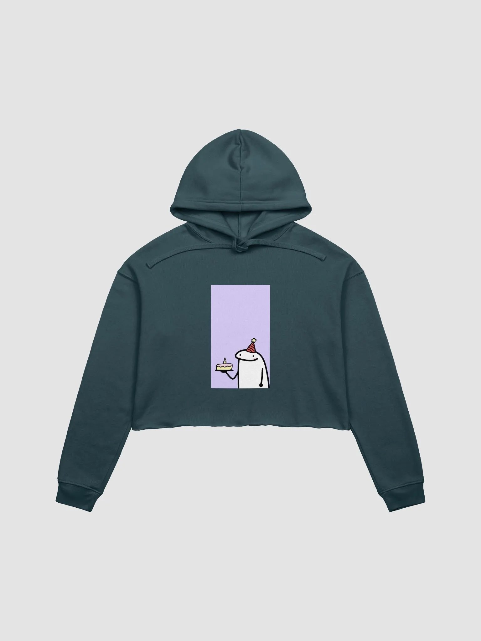 Birthday Meme With A Cake Cropped Hoodie product image (6)