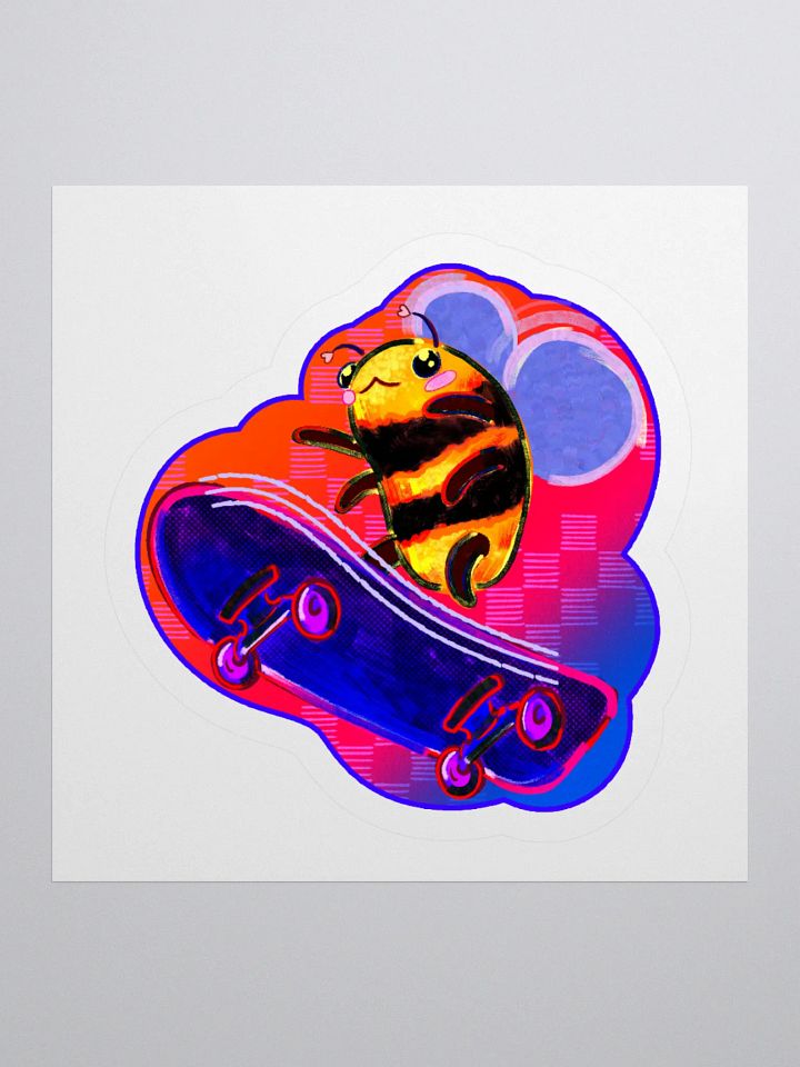 Skater Bee Sticker product image (1)