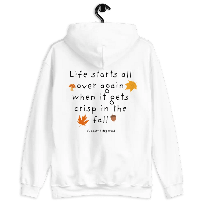 Cozy Fall Hoodie with an Inspirational Autumn Quote product image (2)