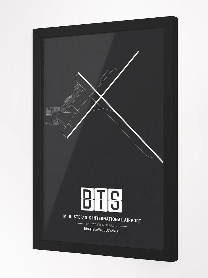 Framed Airport BTS Premium Map On Matt Paper product image (2)