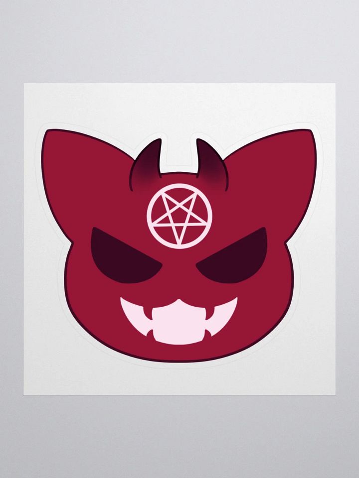 Bowtie Demon Cat Sticker product image (1)