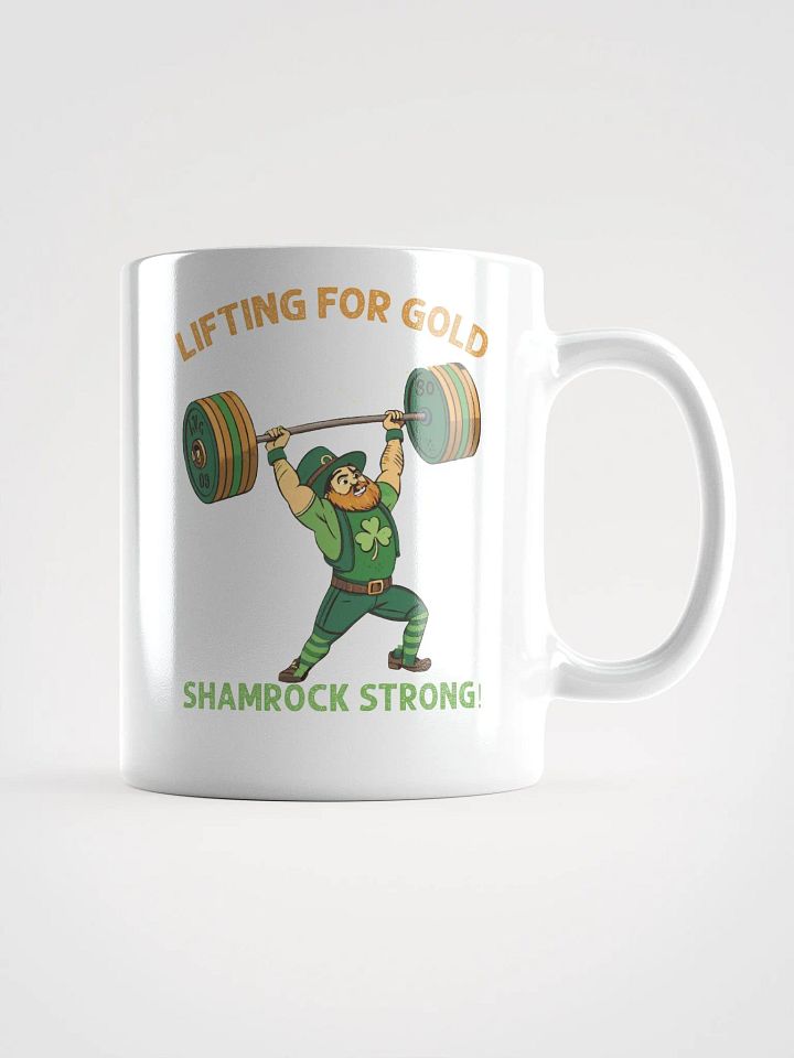 Lifting for Gold Shamrock Strong Leprechaun Mug product image (2)
