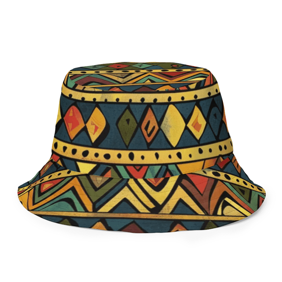 Double the Style: African Tribal Patterns Reversible Bucket Hat product image (4)