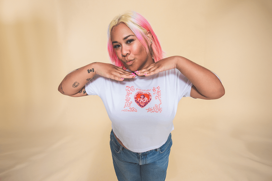 Heart Tee - White product image (4)