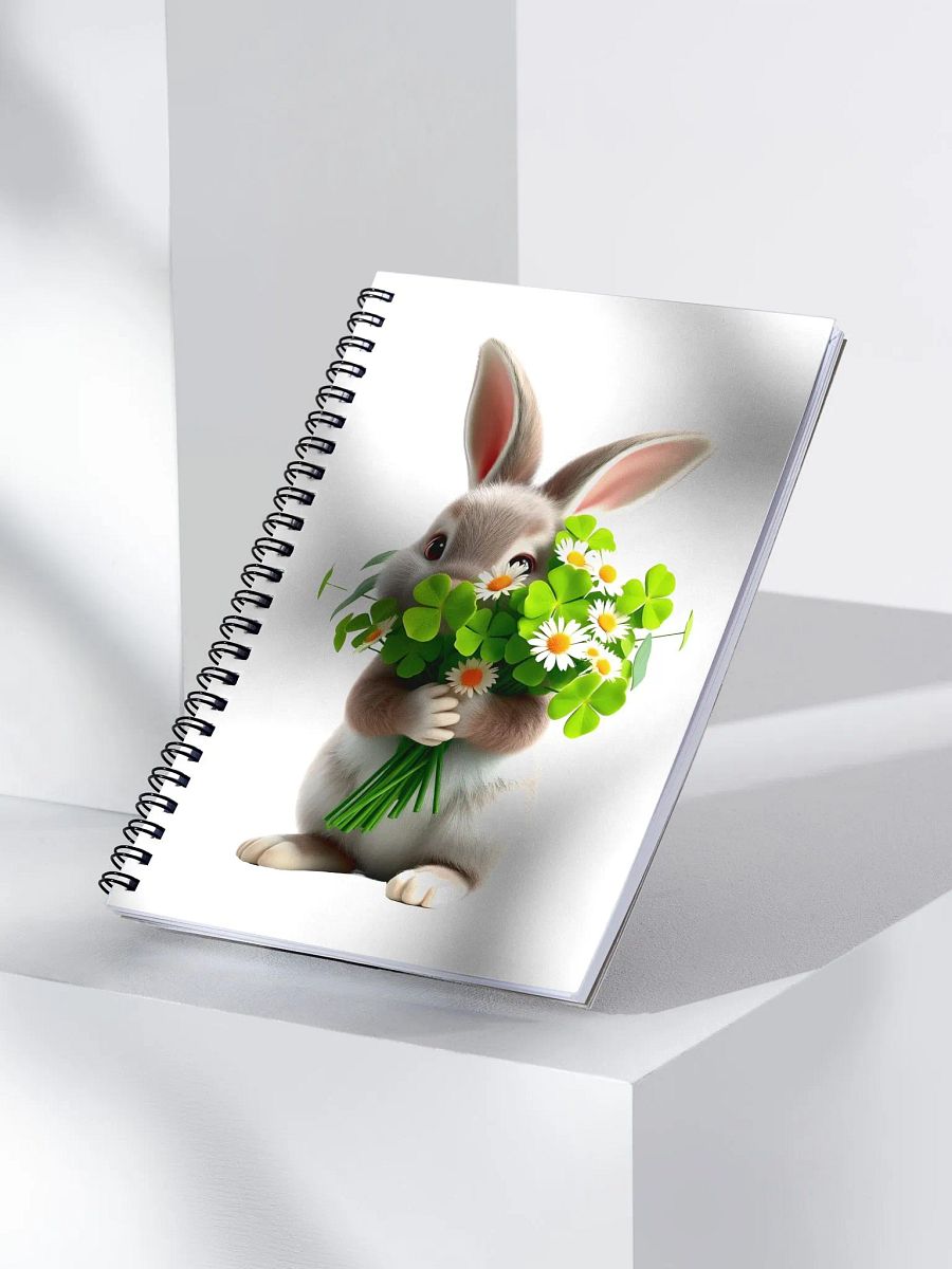 Little Lucky Bunny Spiral Notebook product image (5)