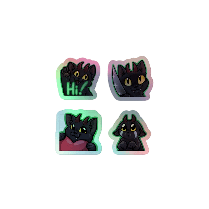 Demon Kitty Salem Stickers product image (1)