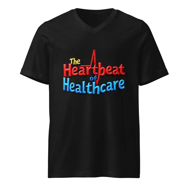 Healthcare Heartbeat V-Neck Tee product image (1)
