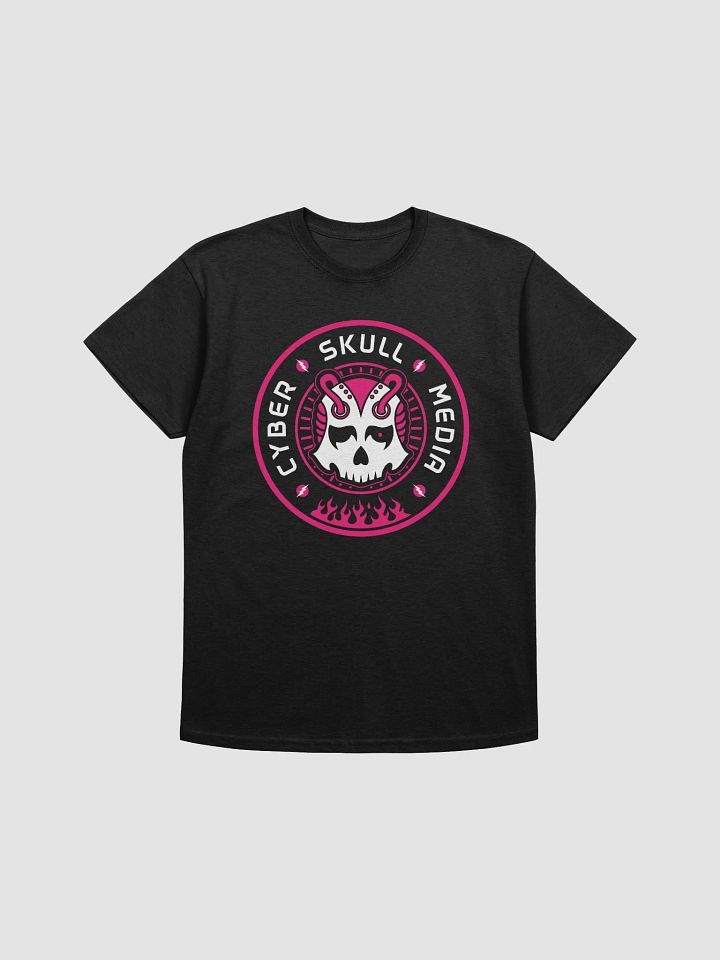 Cyber Skull Media Logo Tee | Pink (Basic) product image (1)